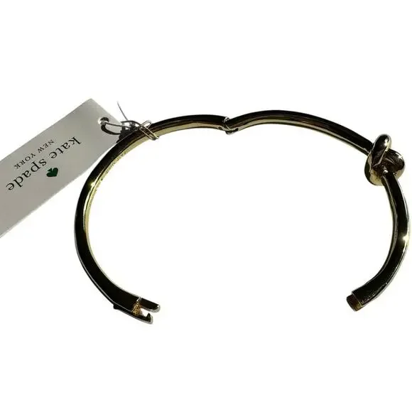 Kate Spade - Gold Sailors Knot hinged Bangle Bracelet, NWT - Picture 6 of 6